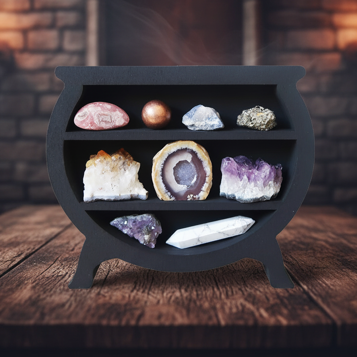 Witchy Cauldron Display Stand