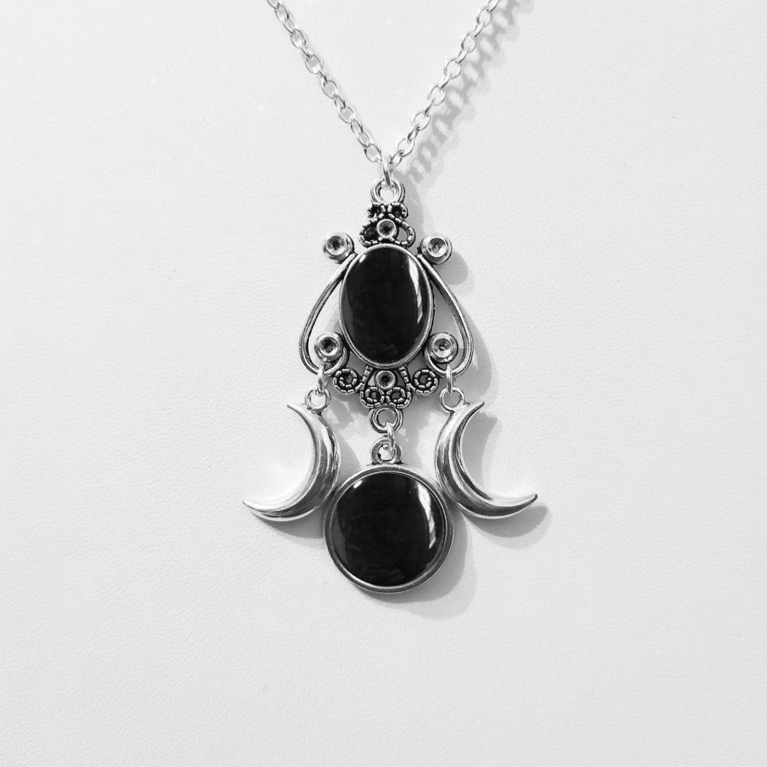 Witchy Gothic Moon Necklace