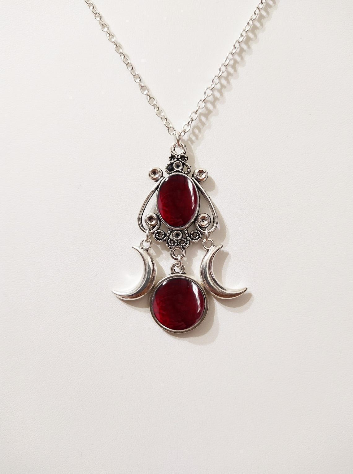 Witchy Gothic Moon Necklace