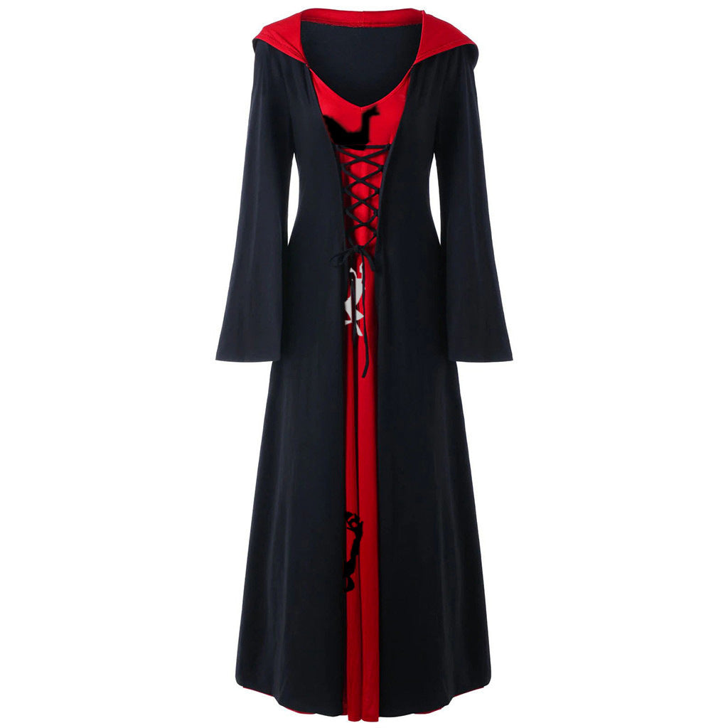 Witchy Hooded Long Dress