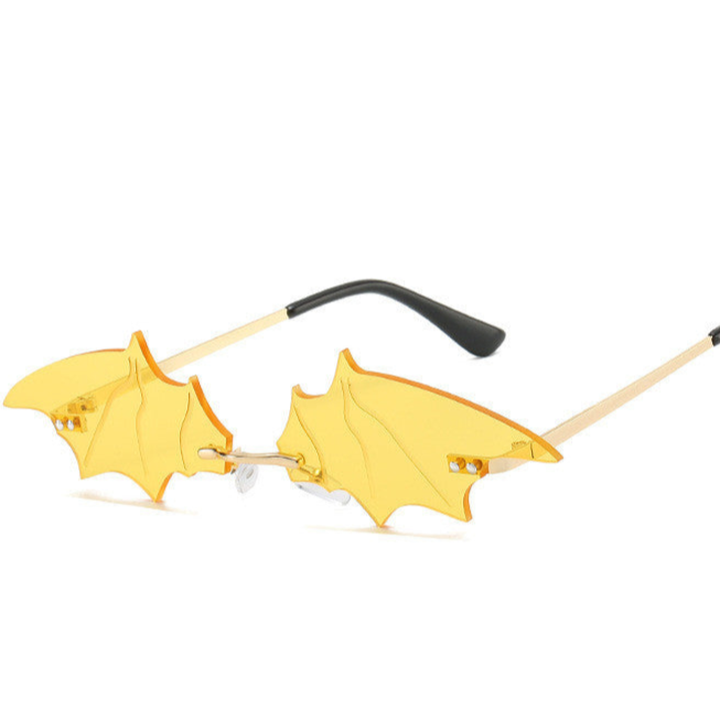 Yellow Bat Sunglasses