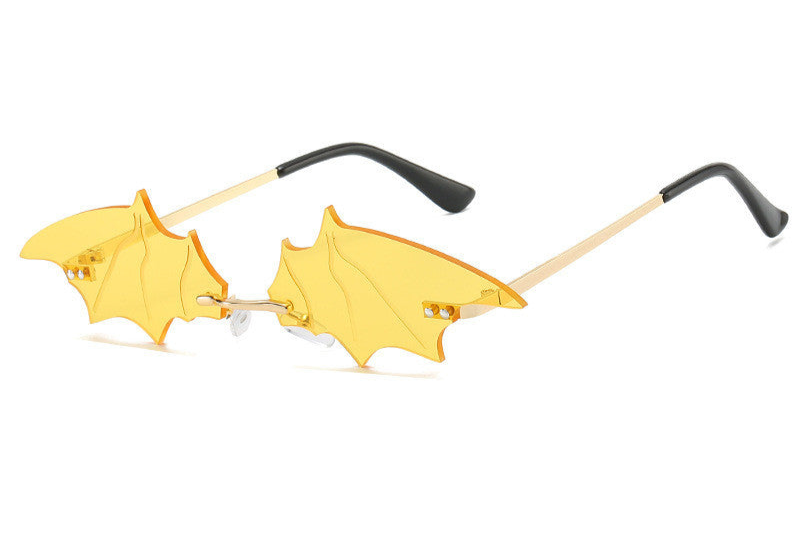 Yellow Bat Sunglasses goth