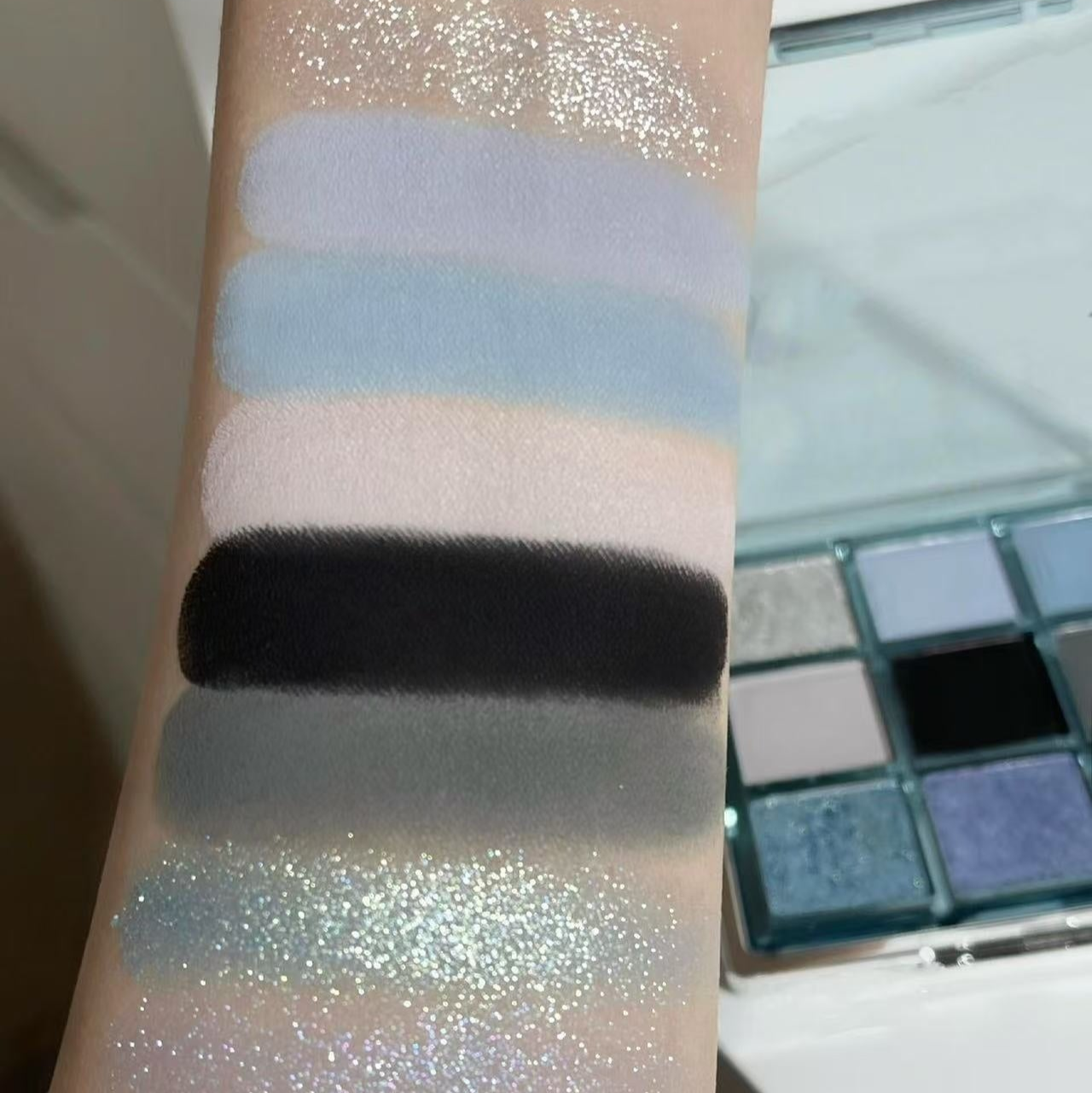 Gothic Eyeshadow Palette Blue Gray Black