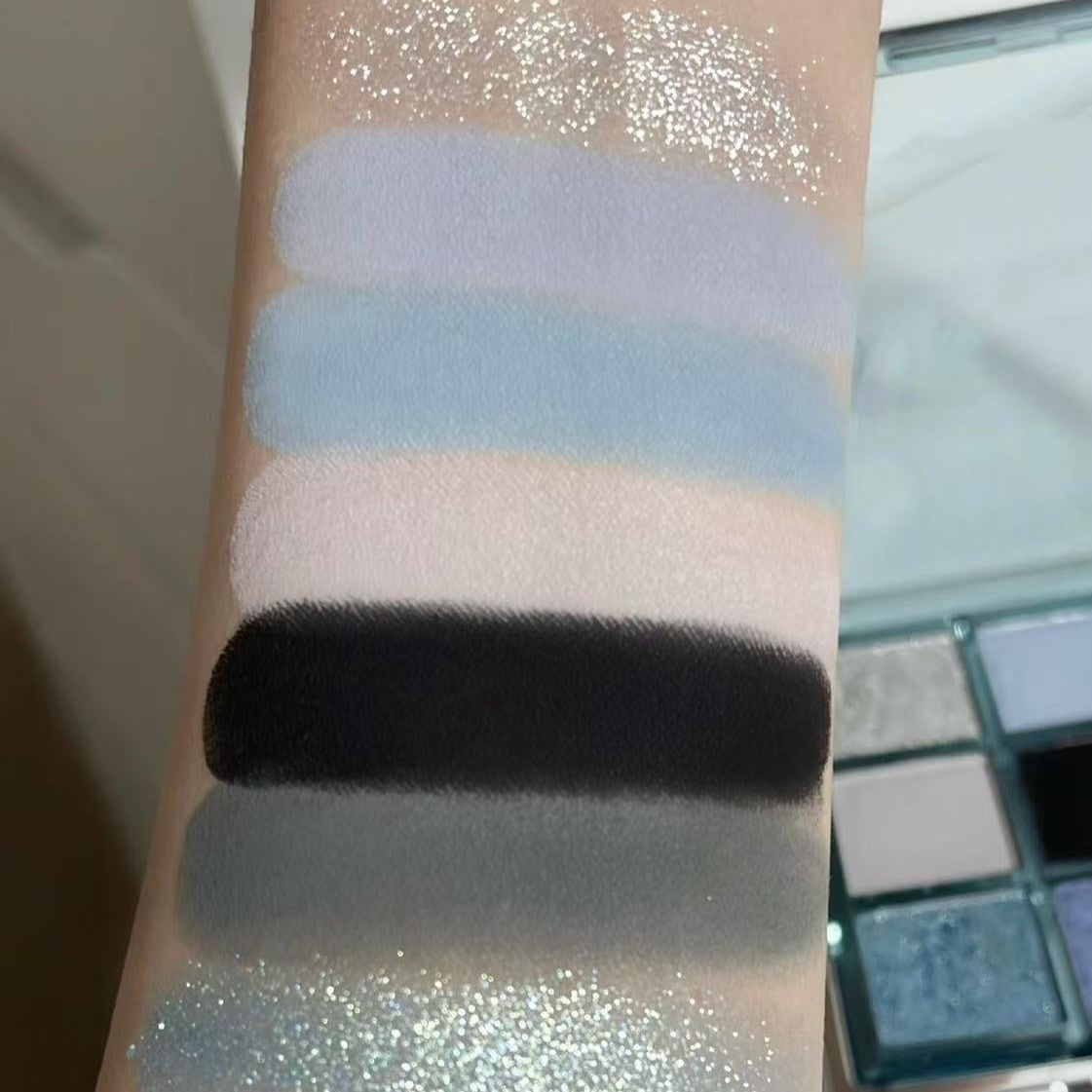 Gothic Eyeshadow Palette Blue Gray Black