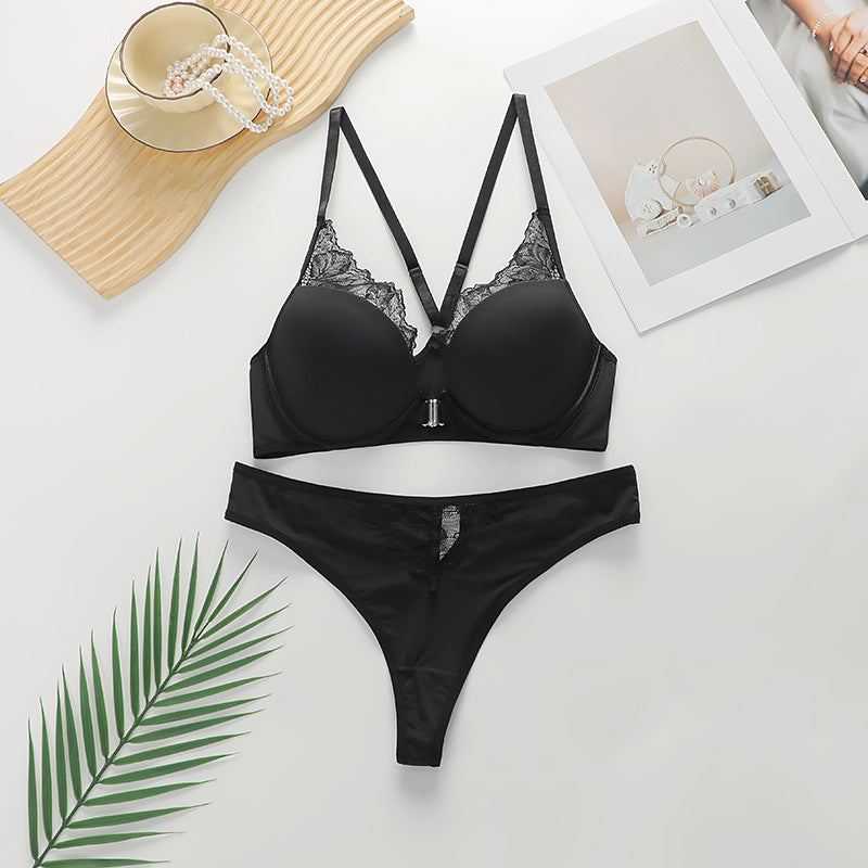 alt Black Lingerie Set Push Up