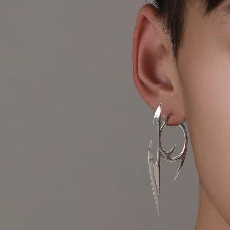 Gothic Metal Spiky Earrings