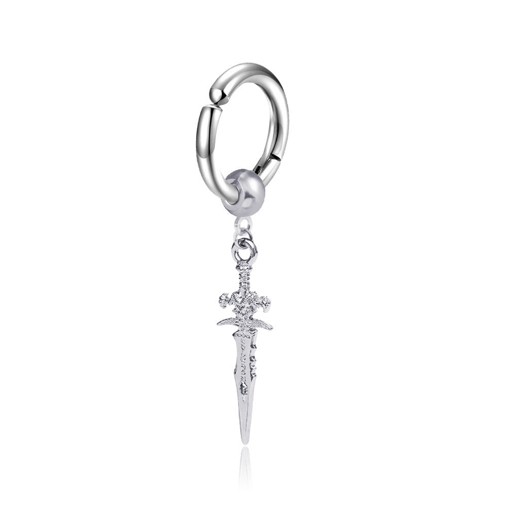 alt Sword Earrings Womens