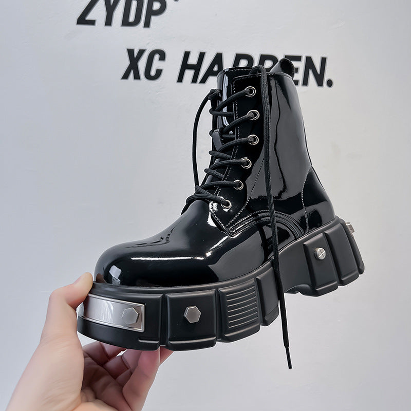 ankle Goth Platform Boots for Men