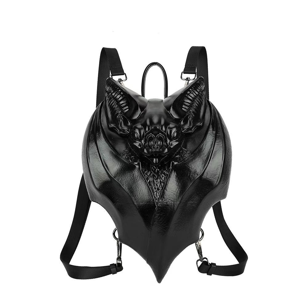 Gothic Realistic Black Bat Shaped Bag backpack