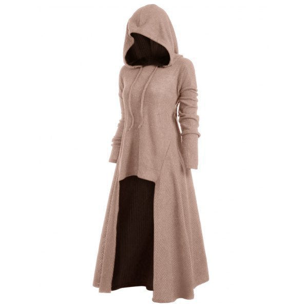 Red Goth Cloak Dress Hooded Cape
