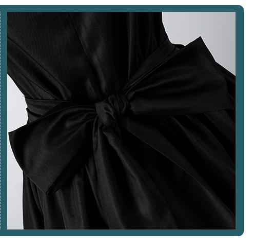 bow Goth Lolita Dress Black with Bow
