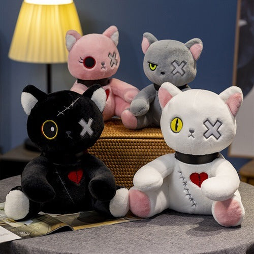 black Alternative Goth Cat Plushie