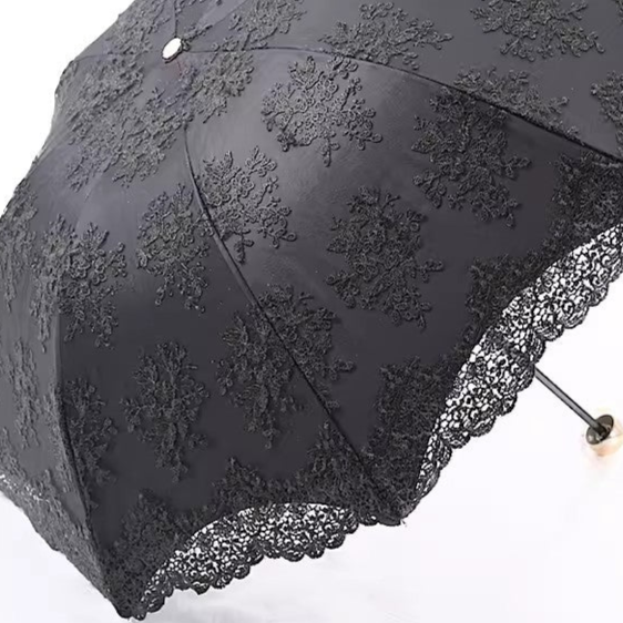 Embroidered Lace Parasol Gothic