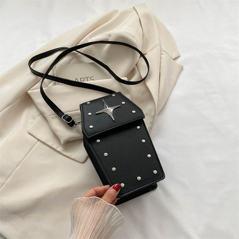 black Goth Crossbody Purse