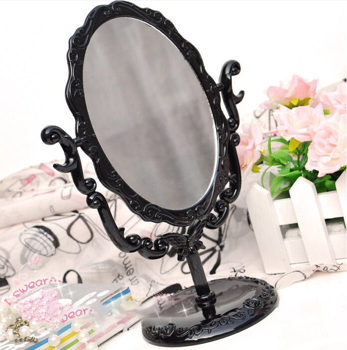 black Goth Makeup Mirror Black