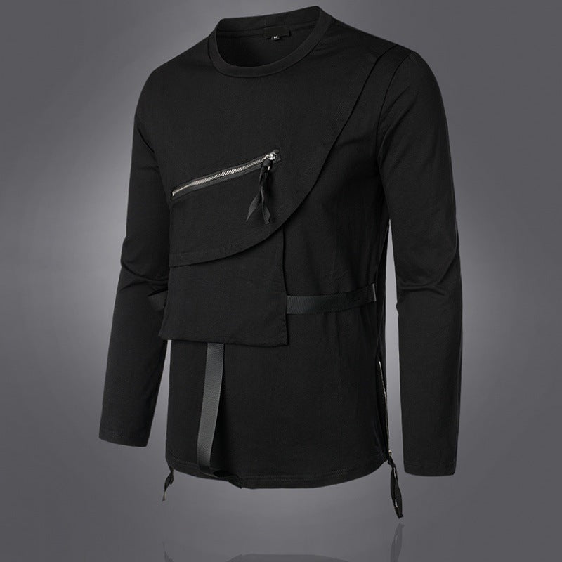 black Gothic Top for Men - Long Sleeved