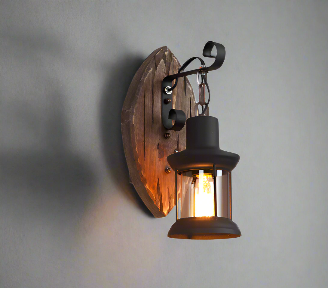 black Goth Wall Light Fixture