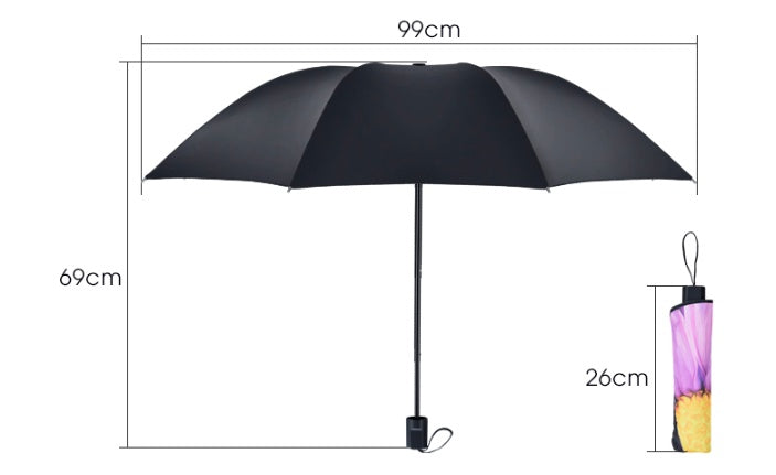 Gothic Rose Black Umbrella black