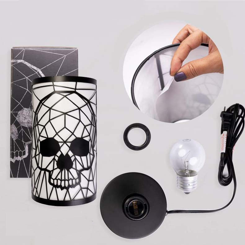 black Gothic Skull Projection Lamp