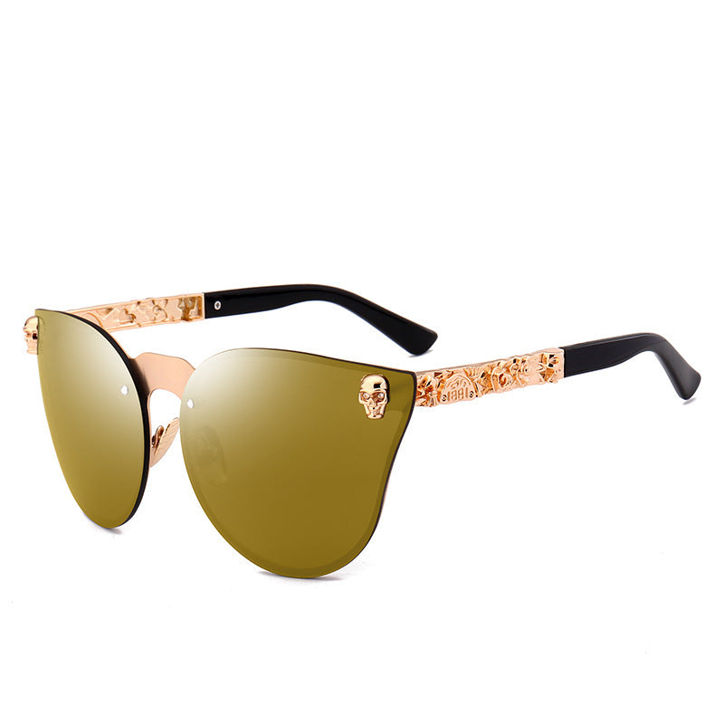 black Gothic Skull Sunglasses