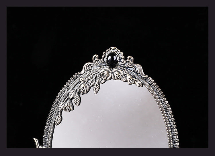 silver Gothic Vanity Mirror