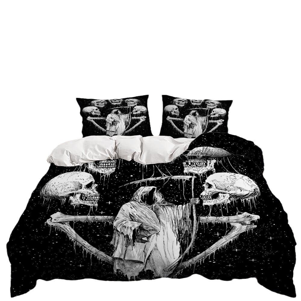 black Grim Reaper Bedding Set