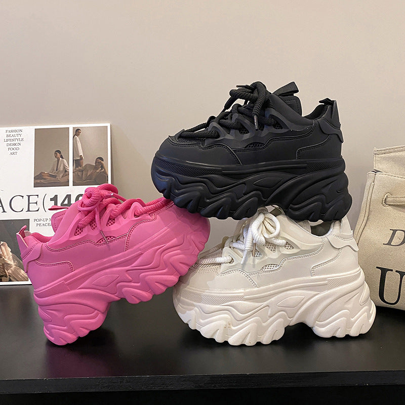 black High Platform Gothic Sneaker Shoes