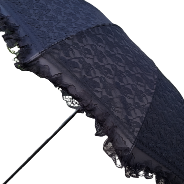 Large Goth Parasol Lace Sun Umbrella