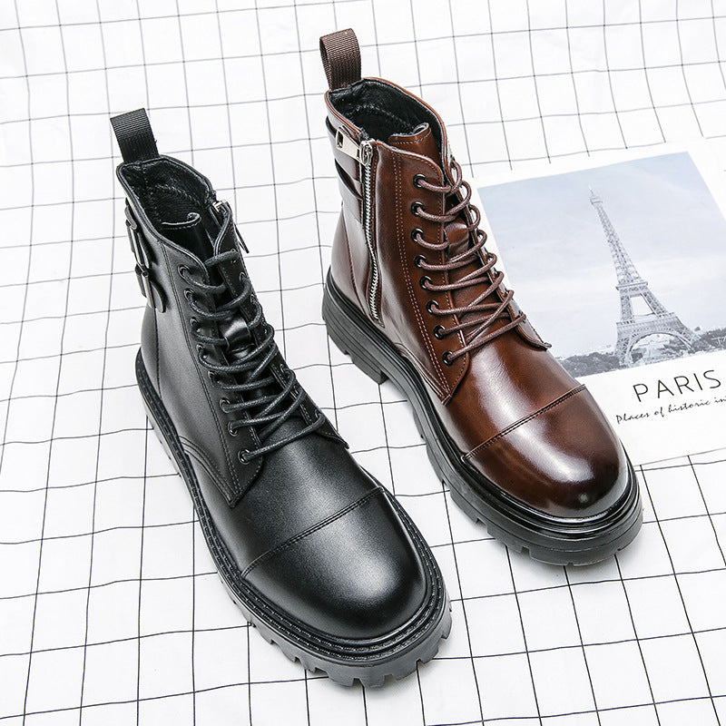 Leather Ankle Boots for Men