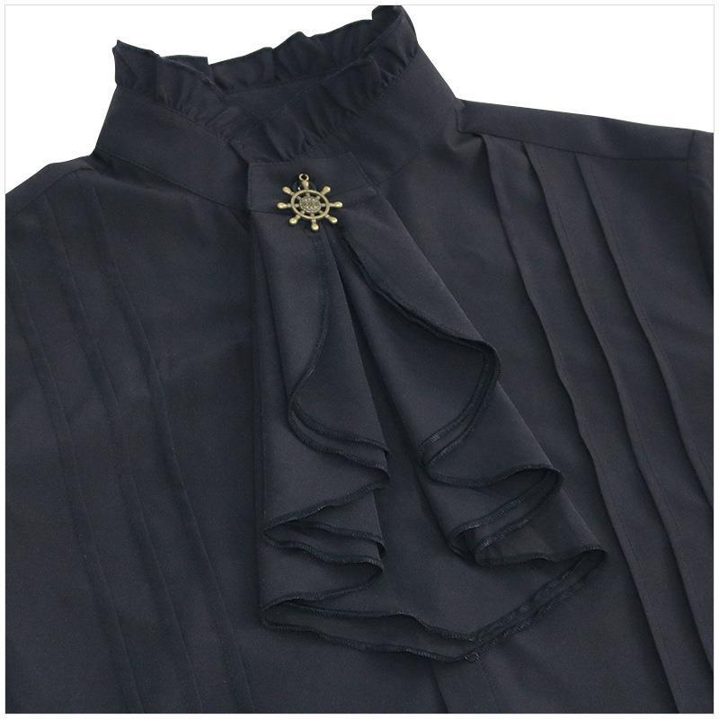 black Pirate Shirt Mens
