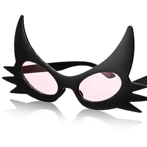 black Unique Statement Goth Eyewear