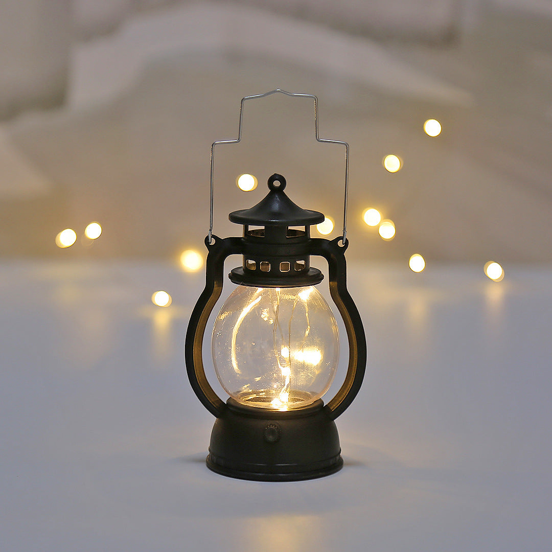 goth black Retro Table Lamp