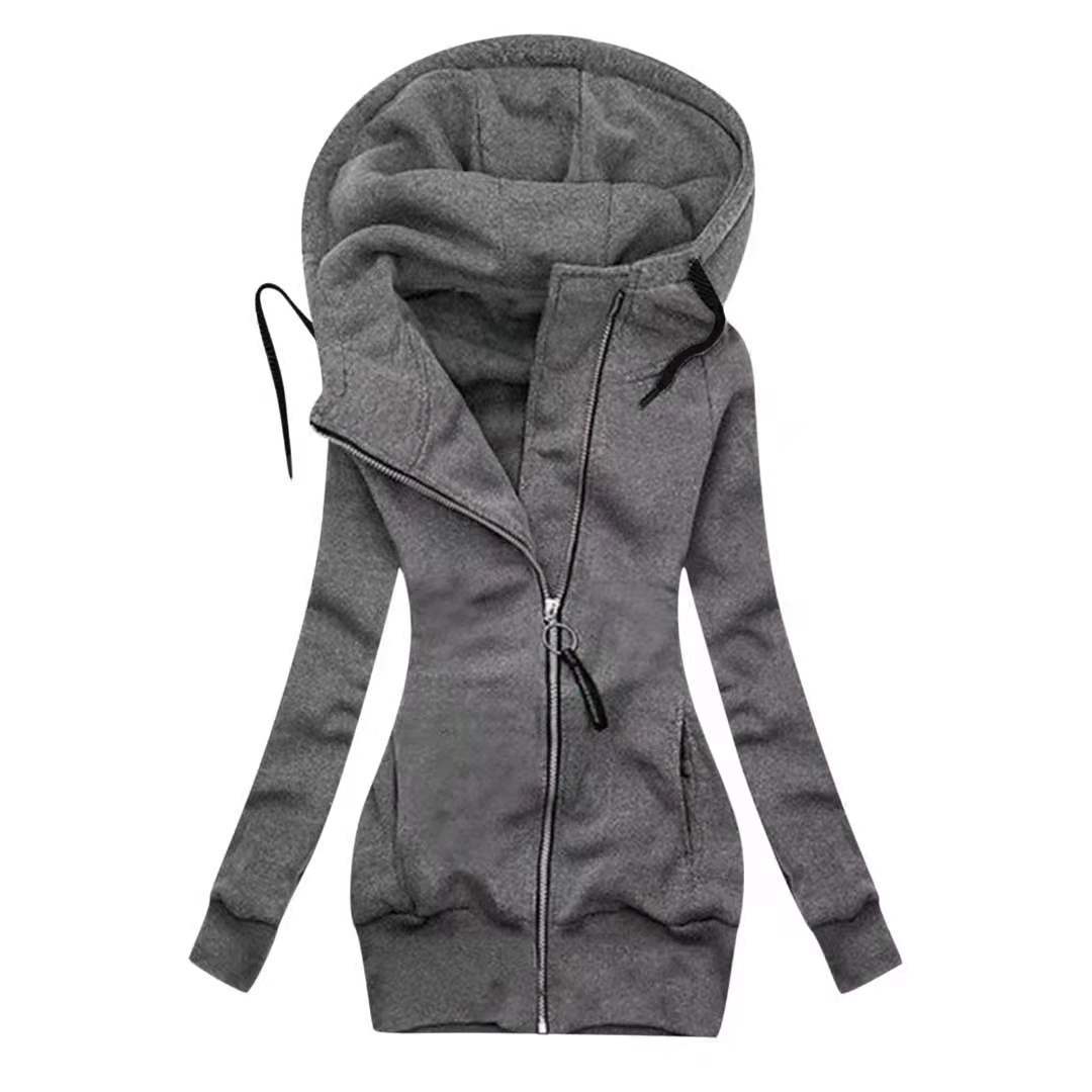 black Goth Zip Up Hoodie