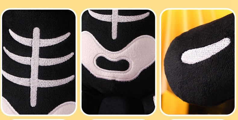 black Cute Skeleton Plush Toy