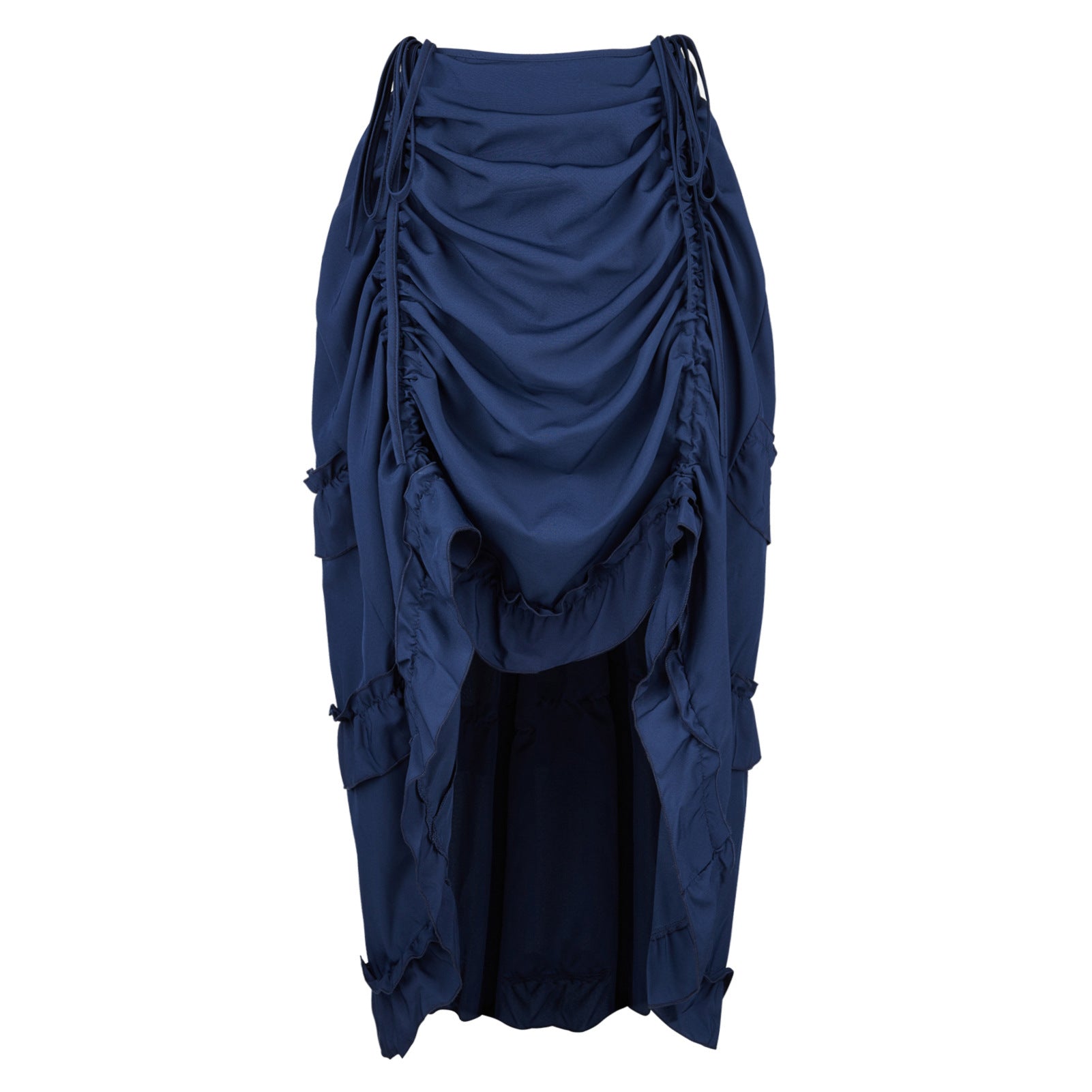 blue Asymmetrical Victorian Skirt