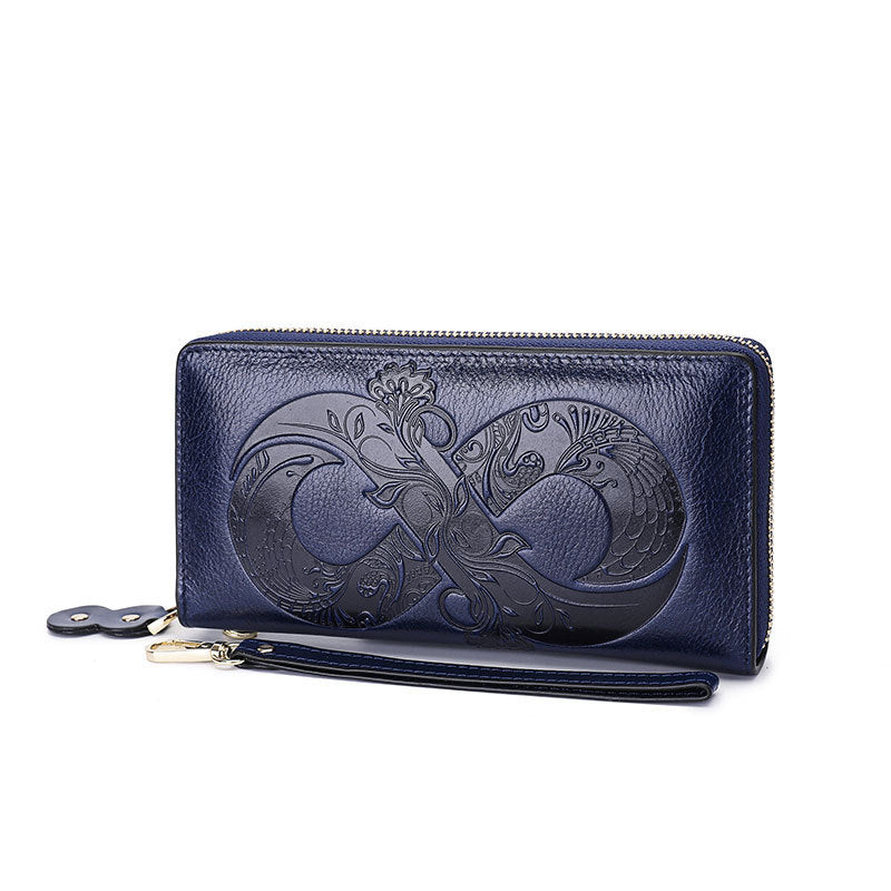 blue Goth Vegan Leather Wallet