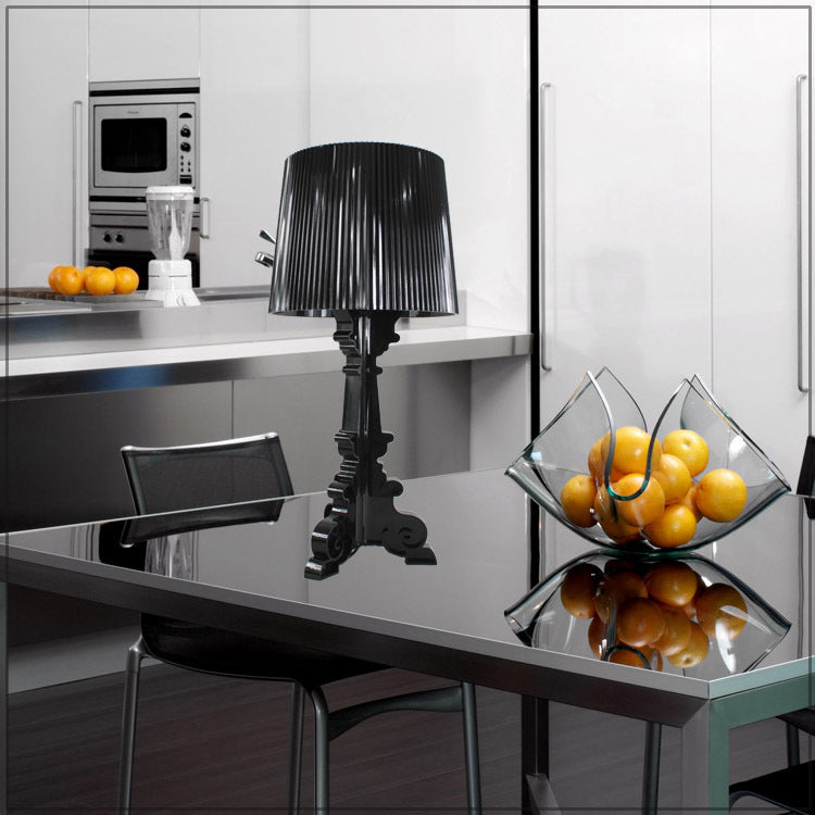 classic Black Goth Table Lamp Shade