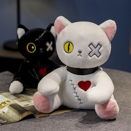 collar Alternative Goth Cat Plushie