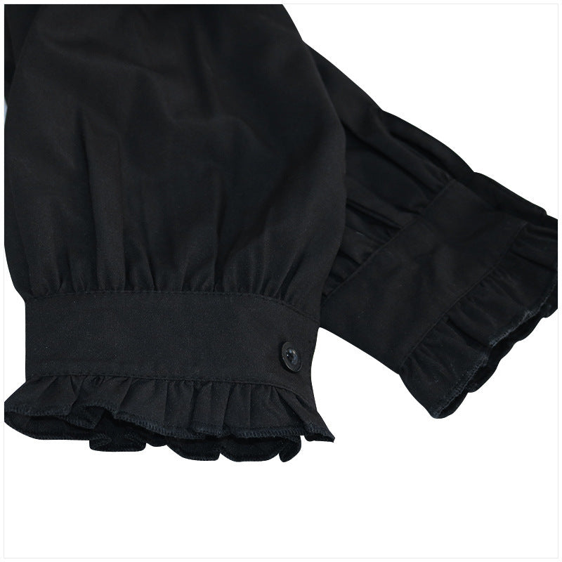high collar Classic Gothic Shirt for Men