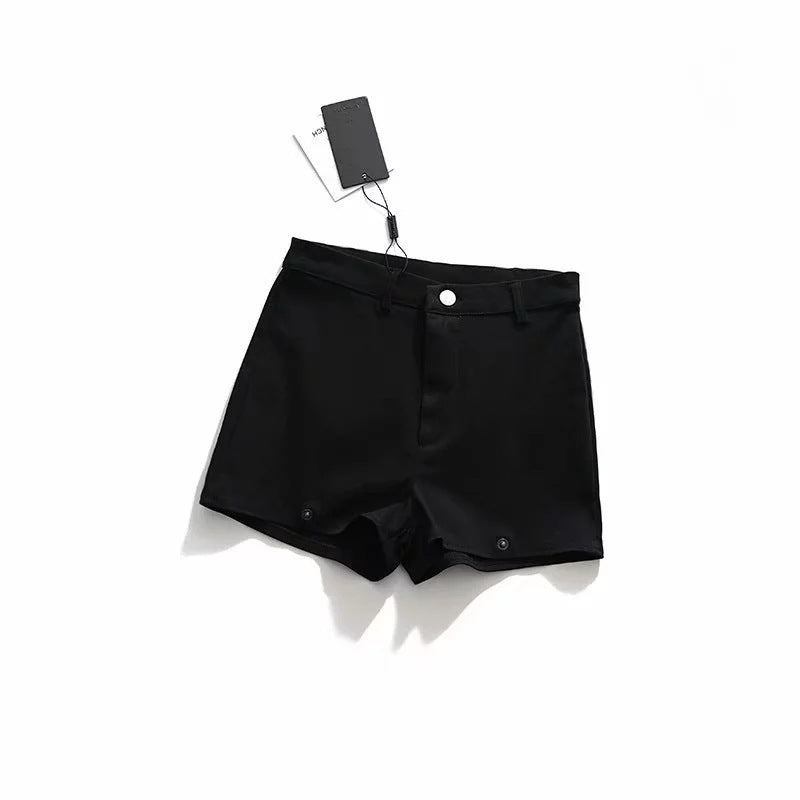 removable Black Strapped Shorts - Cargo Shorts