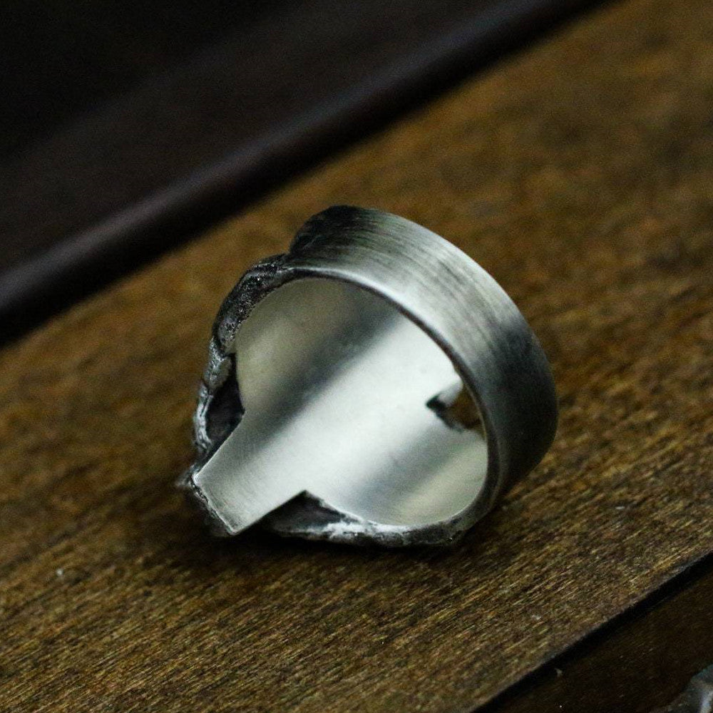 creepy Spooky Coffin Ring Mens