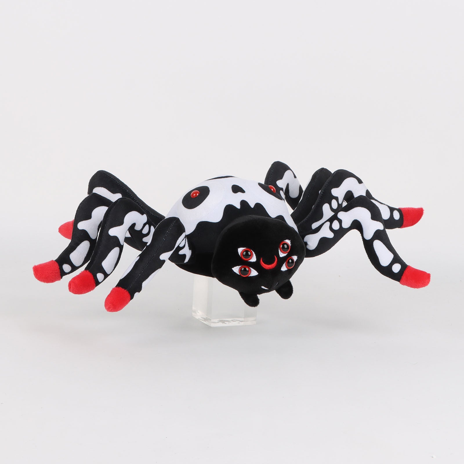 red black Skull Spider Plushie