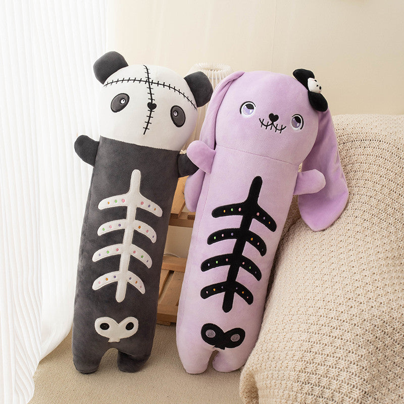 Purple Cartoon Skeleton Rabbit Plush