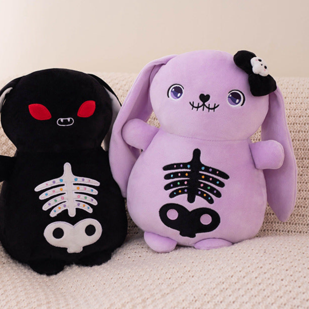 cute Purple Gothic Bunny Plushie