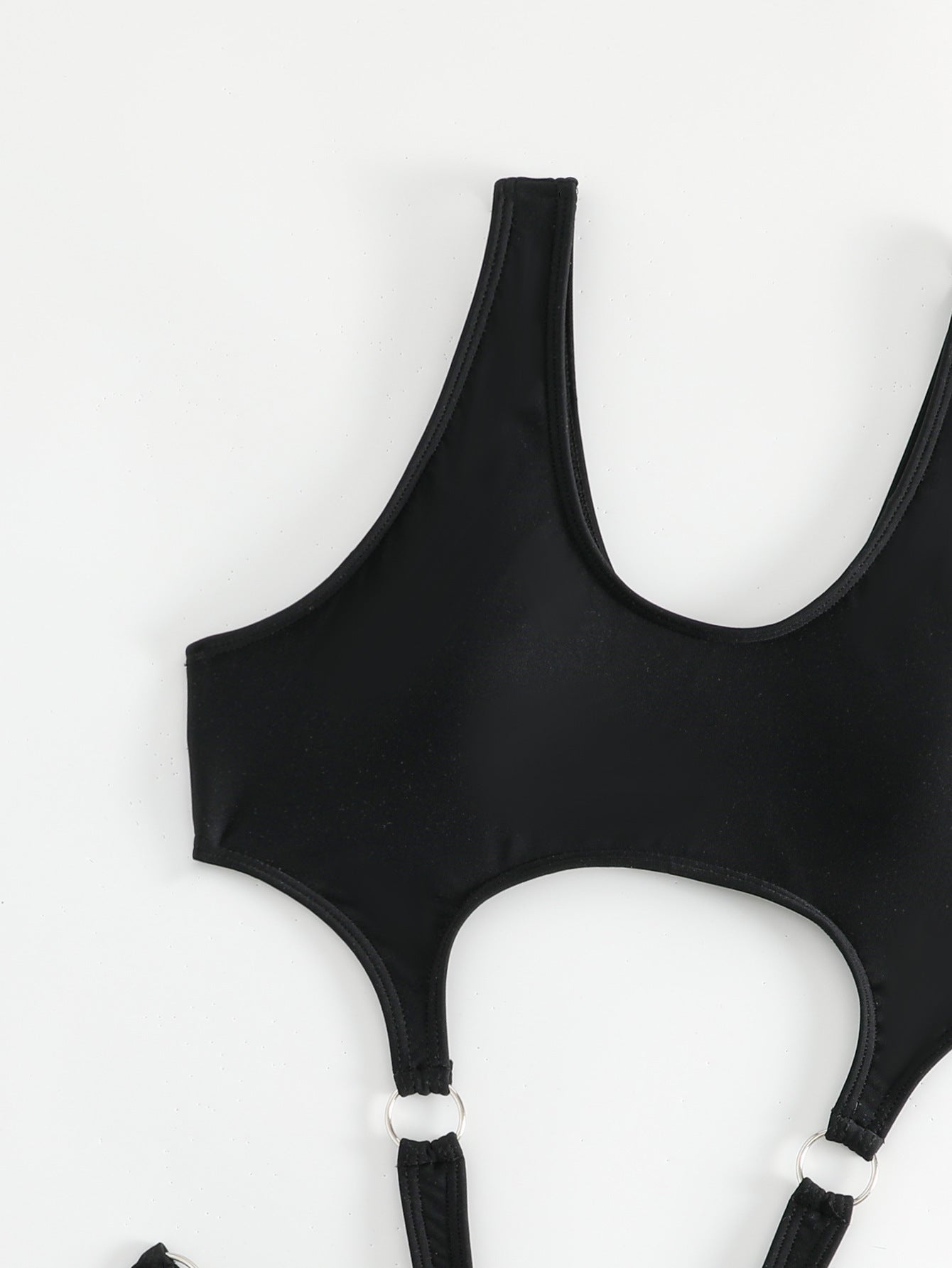 cutouts metal Sexy Goth Swimsuit for Women