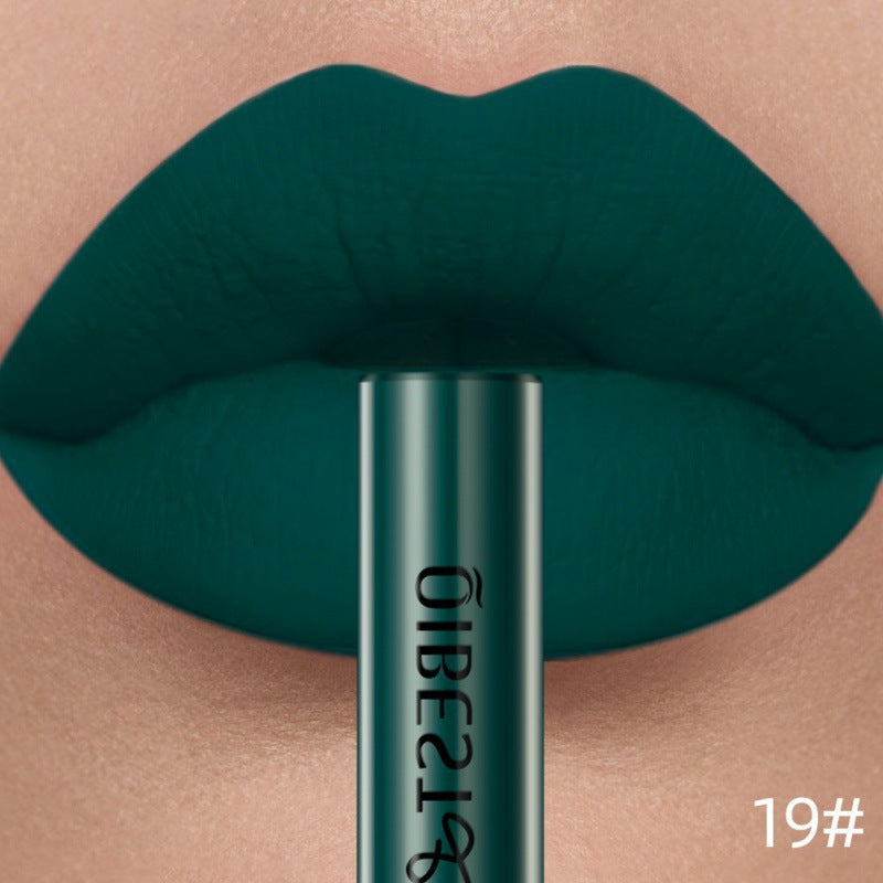dark green Matte Liquid Lipstick Gothic