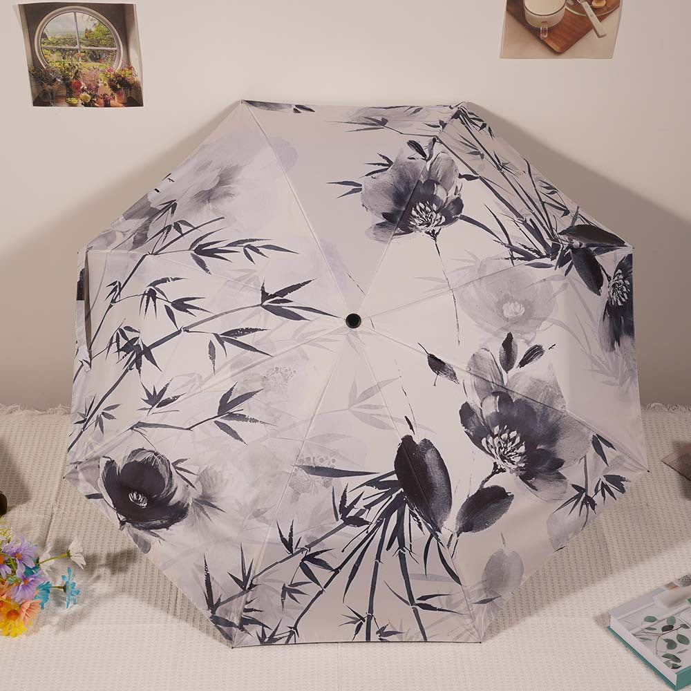 floral bamboo Gothic Pattern Sun Umbrella