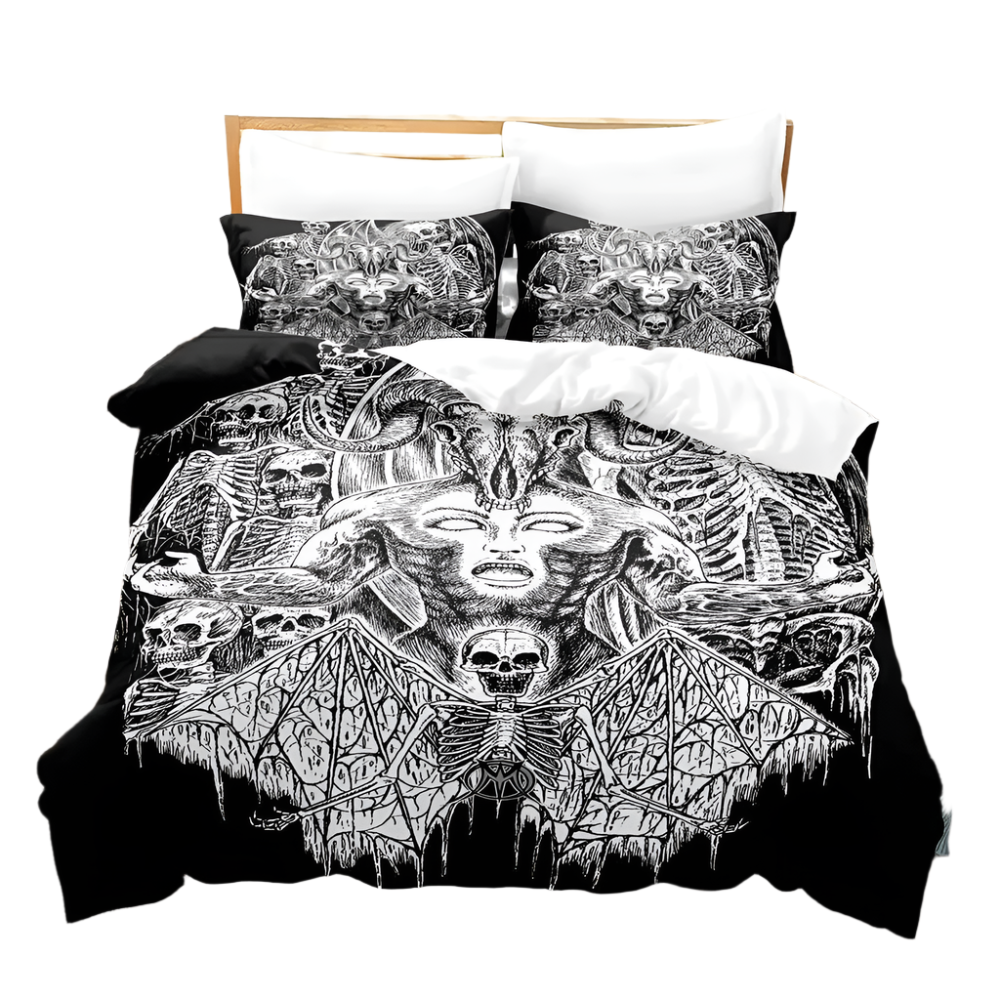 goat face Gothic Bed Comforter Set