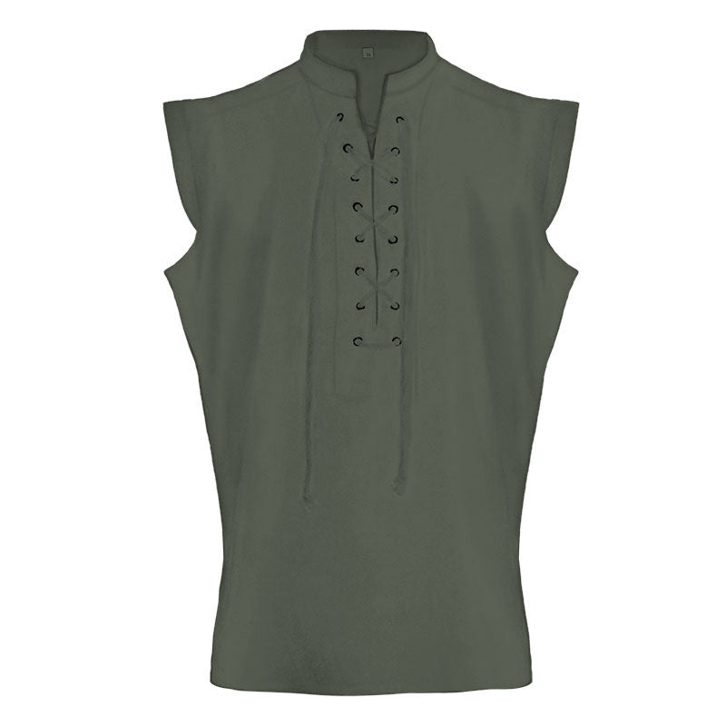 gothic Black Short Sleeve Shirt for Men