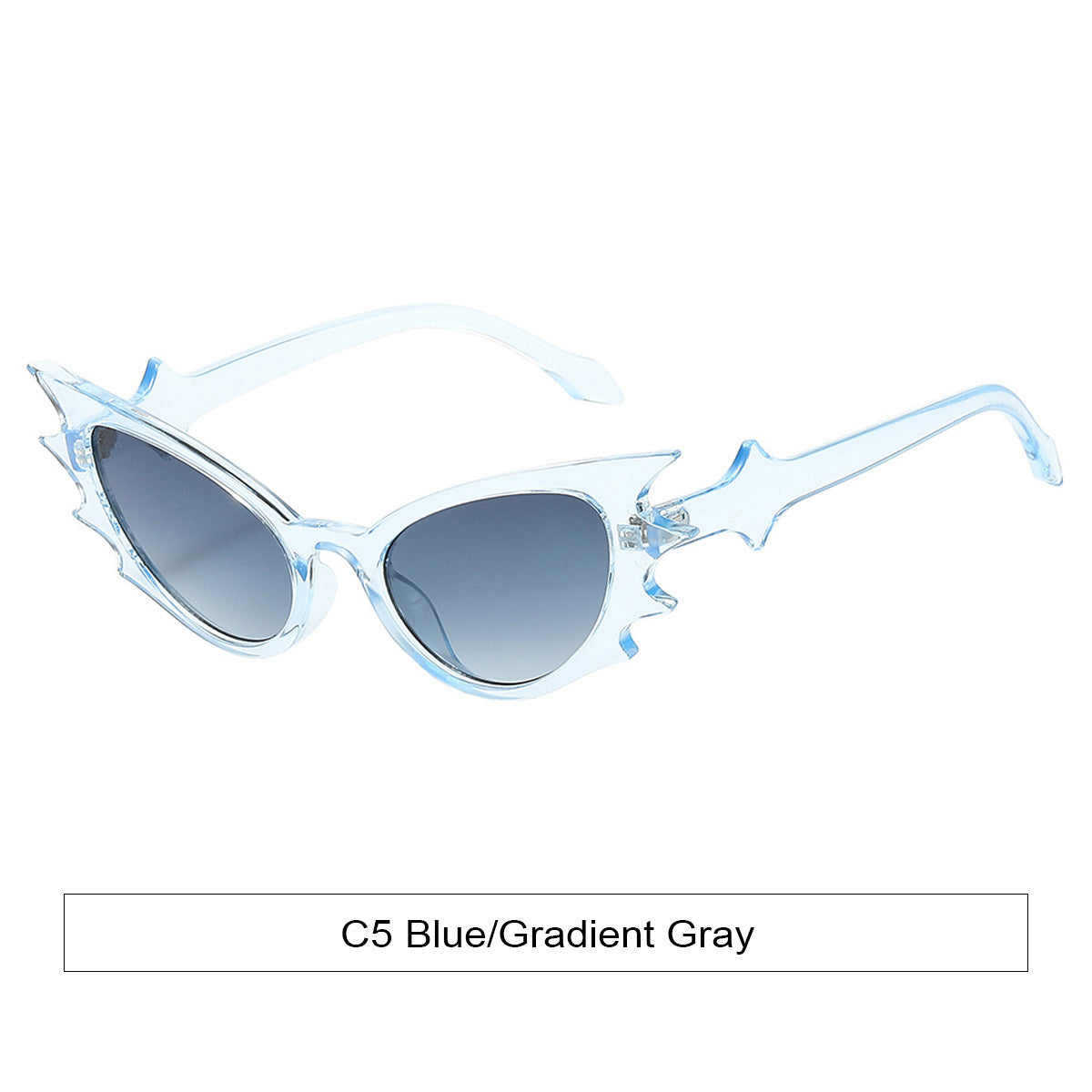 goth Blue Bat Sunglasses Gothic